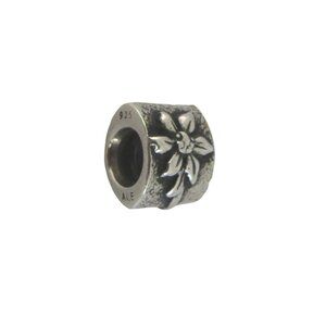 Pandora Vintage Poinsettia Christmas Flower SS .925 Charm 790213